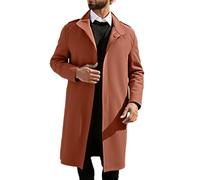 Générique Manteau Homme Hiver Long Parka, Anorak Homme Veste Coupe-Vent Léger pour Randonnée Activités Extérieures et Usage Quotidien avec Design Moderne