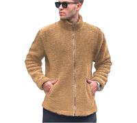 Générique Manteau Homme Long Laine Col Rabattu Veste Pull Opening Latéral Hoodie Trench Oversize Sweat Casual Élégant Costume Automne Blouson Doublure Sherpa Quotidien Festival Randonnée Élégance