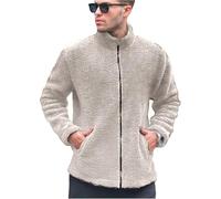 Générique Manteau Homme Long Laine Col Rabattu Veste Pull Opening Latéral Hoodie Trench Oversize Sweat Casual Élégant Costume Automne Blouson Doublure Sherpa Quotidien Festival Randonnée Élégance