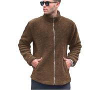 Générique Manteau Homme Long Laine Col Rabattu Veste Pull Opening Latéral Hoodie Trench Oversize Sweat Casual Élégant Costume Automne Blouson Doublure Sherpa Quotidien Festival Randonnée Élégance