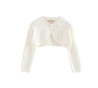 Générique Manteaux Fille,Veste Printemps-Automne pour Petites Filles Manteaux Cardigan à Col pour Enfants (White 2-3 Years)