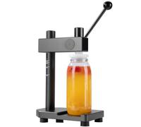 Générique Manual Can Sealer Machine - One Click Closure for 250ml-700ml Pet Bottles, Aluminum Crimper with Non-Slip Silicone Head and Adjustable Height