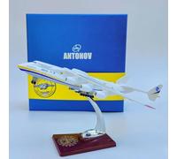 Générique Maquette d'avion ANTONOV AN-225 Ukraine à l'échelle 1/400 en Alliage, moulée sous Pression, idéale for la décoration de Collection ou comme Cadeau, avec Support d'exposition.(B)