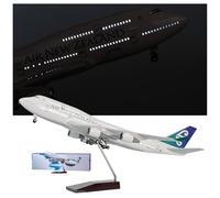 Générique Maquette d'avion B747 De New Zealand Airlines, Réaliste, en Métal Moulé sous Pression, avec Roues Et Feux. Un Modèle Collection Idéal for Les Passionnés D'aviation(Upgrade)