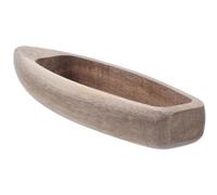 Générique Maquette de Bateau en Bois Naturel Miniature 1 Pièce, Décoration Artisanale pour Bureau et Chambre, Modèle Inachevé de Bateau Décoratif, Ornement Rustique pour Intérieur