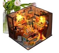 Générique Maquette De Maison Miniature DIY | Ensemble de modélisme Diorama | Kit De Maison Faites-Le Vous-Même | pour Décoration Bureau Dortoir Appartement Bibliothèque Salle Séjour