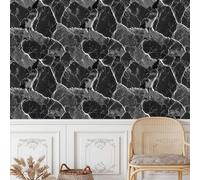 Générique Marbre Rayure Papier Peint Adhesif Texture Pierre Mural Motif Film Décoratif Meuble Intissé Wallpaper Autocollant Imperméable Mat Stickers Collant pour Armoires Murs Salon Chambre 0.4X3 M