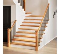 Générique Marches d'escalier 4 pcs Marron Clair 120x25x2 cm chêne Massif,Maison & Jardin, Produits ménagers, Revêtements de marches, Brun (Poids 21.92KG)