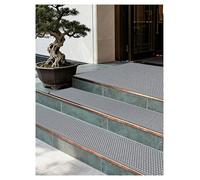 Générique Marches d'escalier antidérapantes en PVC - Forte adhérence - Tapis de Marche de sécurité Toutes Saisons for Une Traction élevée - Intérieur ou extérieur(Grey,80CMx500CM)