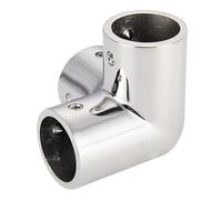 Générique Marine Handrail 3-Way Connector,3 Way Stainless Steel Marine Supplies - 5x5x2.2cm Railing Fork Tee Socket - Satellite Equipment for Ship Guardrails Yacht Piping Dock Travel Road Trip Work