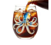 Générique Marine Life Glassware | Octopus Wine Glass | Coastal Decor