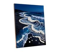 Générique Marine Pearl Painting - Craft Kit for Home Art | Creative Handmade Project, Beginner Friendly Design, DIY Bedroom Decoration, Family Craft Activity, Fun Gift Accessory for Teens Adults