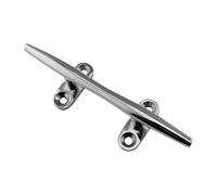 Générique Marine Rope Cleat - Stainless Steel Mount, Heavy Duty Design with Secure Hold, Rustproof Build, Boating Accessory, Docking Tool for Fishing Sailing Lake Or Small Watercraft Use
