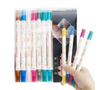 Générique Marker, Body Pen, 12 Colors Bright Ink Quick Dry Nons-Toxics, Washable Drawing Tool Flexible Tip Lightweight Portable Case Ergonomic Grip, Skin Paint for Kids and Adults