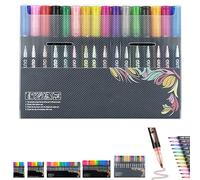 Générique Marker Pen for Highlight, Double Line Outline Pens, Sakesfor/Neattidyly/Objectivew Magische Stifte, Double Line Super Squiggles Metallic Glitter Pens (12Pcs)