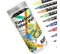 Générique Marking Pens, Double Tip Waterproof Paint Markers, Multi Permanent Drawing Writing Tool For Adults Teens Kids Rock Wood Canvas Glass Ceramic Paper Pottery Stones Backpacks Craft Art Use