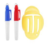 Générique Marque-Ligne pour Balle Golf,Accessoire de Dessin avec Stylo,Outil d'alignement pour Balle Golf - pour Tour, Entraînement sur Parcours, Practice, Extérieur, Jardin Et