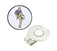 Générique Marqueur De Golf avec Clip pour Chapeau - Magnétique Amovible Portatif,Repères de Golf pour Green | Pratique Entraînement Compétition Putting Green Golfeur Mari Père
