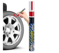 Générique Marqueur Rouge pour Pneus, Stylo Pneu Rouge ImperméAble Et SéChage Rapide, Marqueur pour Pneus À Faire Soi-même, for Vehicle Modification Displays, Team Identification, Race Number