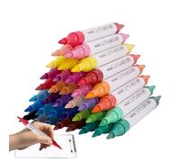 Générique Marqueurs Acryliques - Stylos Acryliques pour Peinture et Dessin | 36 Accessoires d'Art pour Calligraphie sur Pierre, Verre, Bois, Papier, Toile et Métal