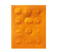 Générique - Marqueurs de clavier tactile orange transparent - Plastique transparent - Compatibilité universelle