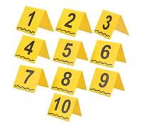 Générique Marqueurs de Preuves V-Shaped 1-10, Kit de 10 Plaques Numérotées Règle Intégrée en Centimètres, Plastique Robuste, Couleurs Contrastées, pour Scènes de Crime et