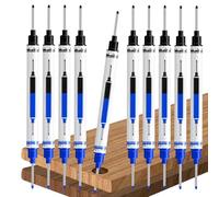 Générique Marqueurs Pour Trous Profonds - 10 Pièces Stylos Encre De Menuisier Imperméables - Marqueur Pour Trous Profonds 21 mm,Soudure Charpente Peinture Menuiserie Travail Bois Bâtiment Industrie