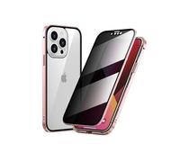 Générique Marvulur Phone Case, Marvulur Powerful Anti-Peep Magnetic Phone Case, Full Body Shockproof Clear for iPhone16/15/14 Pro Max (13mini,Pink)