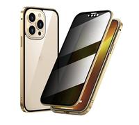 Générique Marvulur Phone Case, Marvulur Powerful Anti-Peep Magnetic Phone Case, Full Body Shockproof Clear ase for iPhone 11/12/13/14/15/16 Pro Max (16 Plus,Gold)