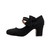 Générique Mary Jane Chaussures pour Femme à Fermeture à Bout Rond Vintage années 1950 Talons Arc Double Sangle Rétro années 1920 Pompes victoriennes Chaussures des années 1930 Grâce