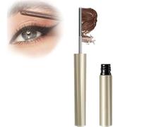Générique Mascara longue durée avec brosse métallique innovante, mascara en fer à friser, brosse à mascara en métal sans poils, mascara longue durée, imperméable et résistant (brun)