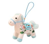 Générique Mascotte Cheval Du Nouvel An Chinois | Peluche Animal | Pendentif Sac Fête du Printemps - pour Adolescents Passionnés de Culture Collectionneurs Étudiants Voyageurs Véhicules Sacs à Dos