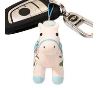 Générique Mascotte Cheval Du Nouvel An Chinois - Peluche Animal - Porte-Clés du Nouvel An Chinois | pour Adolescents Adultes Collectionneurs Étudiants Voyageurs Sacs à Dos Valises Portefeuilles