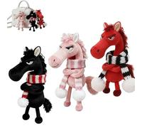 Générique Mascotte porte-bonheur de l'année du Cheval, cadeau de bonne chance pour le Nouvel An 2026, petit charm symbolisant la force, le courage, cadeau du Nouvel An chinois 2026 (Mélange)