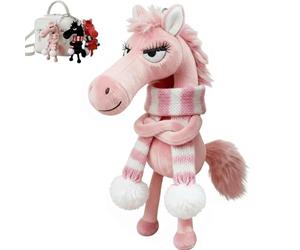 Générique Mascotte porte-bonheur de l'année du Cheval, cadeau de bonne chance pour le Nouvel An 2026, petit charm symbolisant la force, le courage, cadeau du Nouvel An chinois 2026 (Rose)