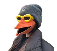 Générique Mask with Moving Beak, Bird Beak Mask and Sunglasses Set, Funny Animal Costume for Halloween Parties, for Parties, Cosplay (Orange)