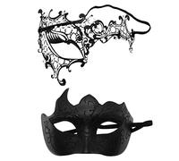 Générique Masque Carnaval,Couple Face Guard Metal Face Guard Costume D'Halloween Face Guard Face Guard Jeu RôLe Party Costume Dance Wedding Party Face Guard (Bk9, One Size)