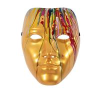 Générique Masque Carnaval Visage Entier Doré Accessoire Déguisement Soirée Fête Carnaval Adultes Cadeau Femme