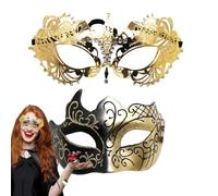 Générique Masque de carnaval, masque de mascarade en dentelle | 2X Couverture de visage rétro | Ensemble de masques de mascarade scintillants, accessoires de cosplay pour le carnaval d'Halloween