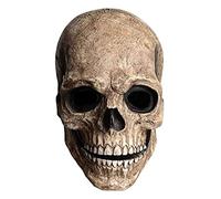 Générique Masque de crâne complet d ' Halloween avec mâchoire mobile, casque en latex réaliste, couvre-chef de squelette effrayant, accessoires de cosplay, masque de crâne de fête Halloween Full Face