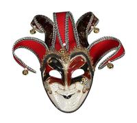 Générique Masque de Joker Bleu, porté par Le Masque venitien. Masque à Porter et Masque de décoration. Cadeau Femme