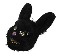 Générique Masque De Lapin Masque D'oreille Le Costume Masque De Cosplay Accessoires De Déguisement De Cosplay D'halloween Manteau Médiéval Costume Gonflable Purge D'halloween Black Plastique