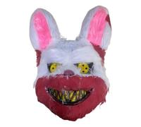 Générique Masque De Lapin Méchant, Masque De Lapin Sanglant En Peluche, Masques D'horreur D'Halloween, Couverture Faciale Portable et Effrayante, Accessoires De Décoration, pour Halloween, Farc