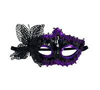 Générique Masque de mascarade de paillettes de papillon de demi visage léger élégant masque de tenue de papillon costume de partie mascarade de fleur de côté masques