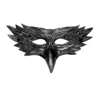 Générique Masque de mascarade - Masques de bal de jeu de rôle créatifs, masque vénitien classique | Masques d' noir demi-visage d'animaux, cuir PU, adaptés au cosplay, aux fêtes costumées