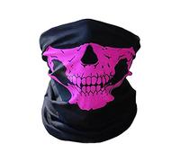 Générique Masque de Moto Multifonction Tête de Mort pour Ski, Vélo, Randonnée Bandana Chauffe-cou sous casque crâne pour moto