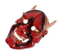 Générique Masque De Oni, Masque Facial Complet En Plastique Pour Halloween, Masque De Démon En Forme De Démon, Accessoire De Costume De Cosplay