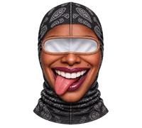 Générique Masque De Ski Imprimé Visage Tour De Cou Chaud À Ajustement Élastique Couvre-Visage Cosplay Masque Pour Ski Pour Adultes Et Femmes Passionnés Moto Et Motoneige Snowboard