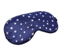 Générique Masque de sommeil en tissu imitation soie bleu léger et respirant, masque occultant pour sieste et voyage en avion, accessoire pratique pour étudiants et adultes