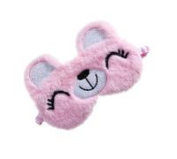 Générique Masque de Sommeil Protection des Yeux Visage pour Garçon et Filles en Peluche Rose Confortable Voyages